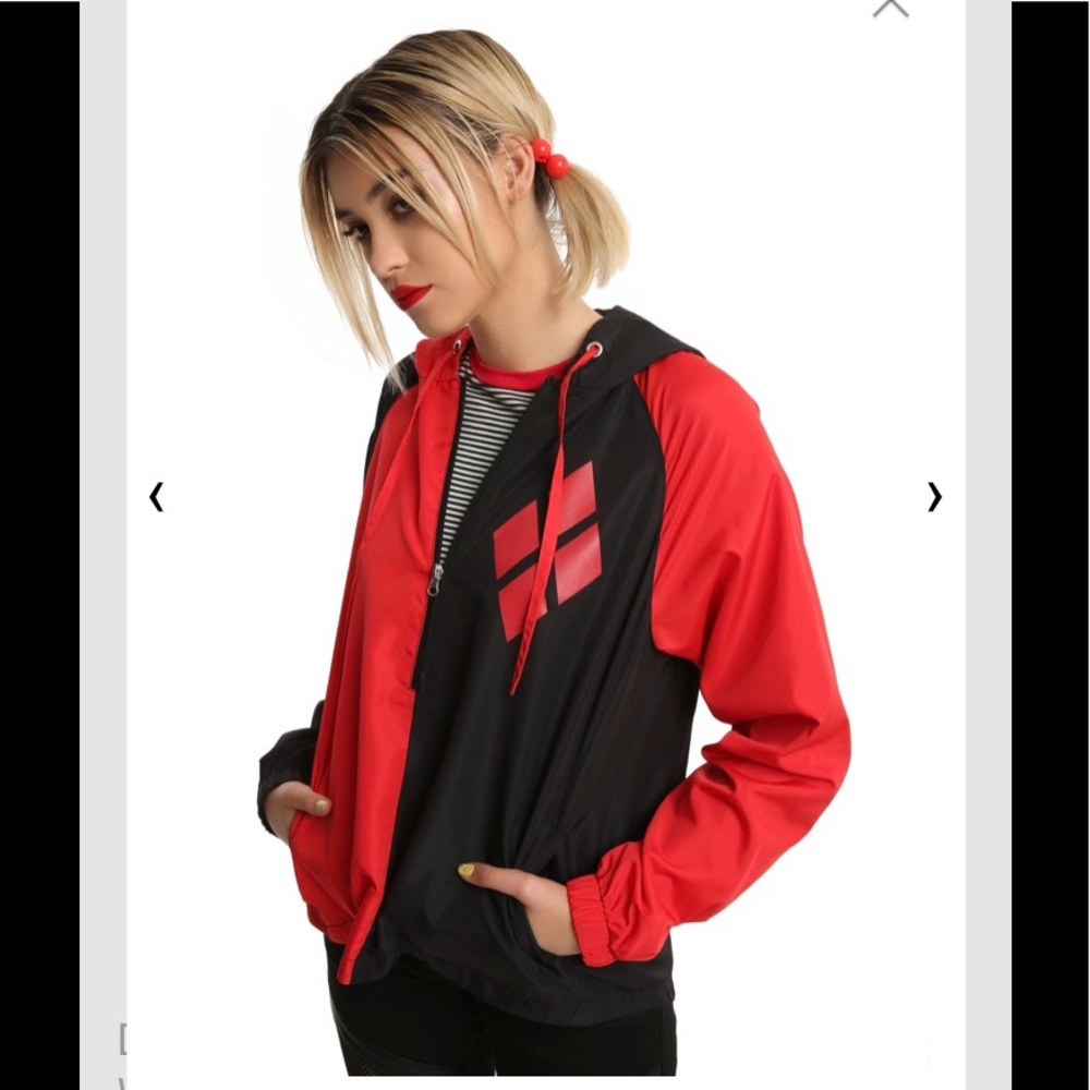 DC COMICS Harley Quinn Cosplay WINDBREAKER JACKET